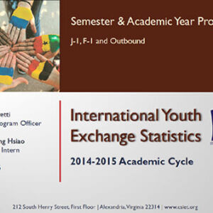 International Youth Exchange Statistics: 2014-2015 Academic Year Cycle