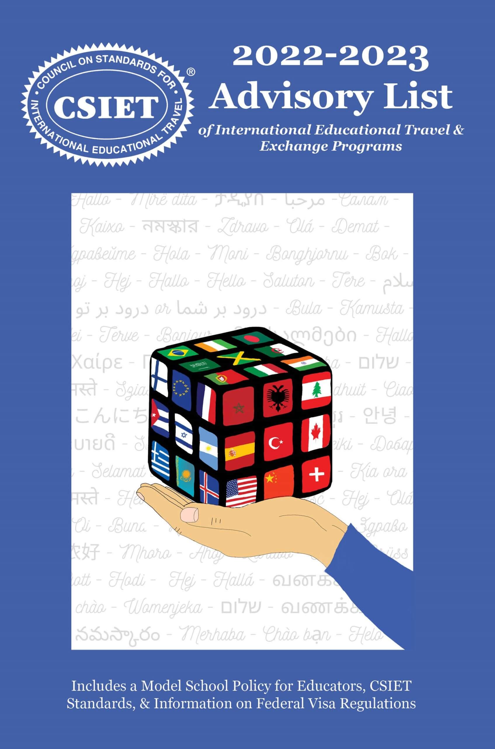 2022-2023 Advisory List FRONT Cover